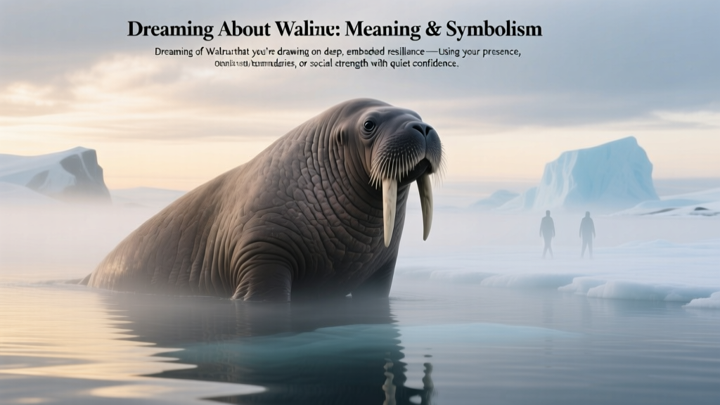 Dreaming About Walrus: Meaning & Symbolism
