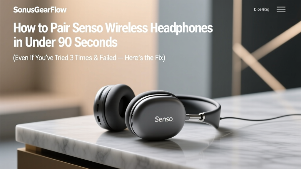 Senso Headphones Pairing Guide: Fixes & Firmware Tips