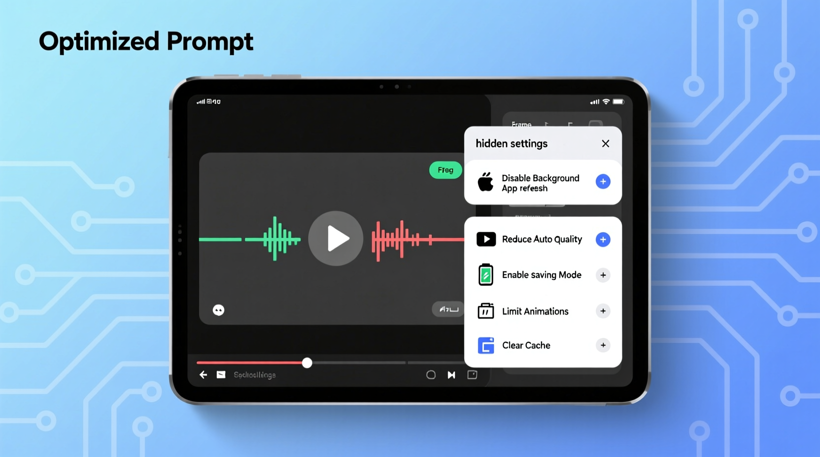 why does my tablet lag when watching videos hidden settings to adjust