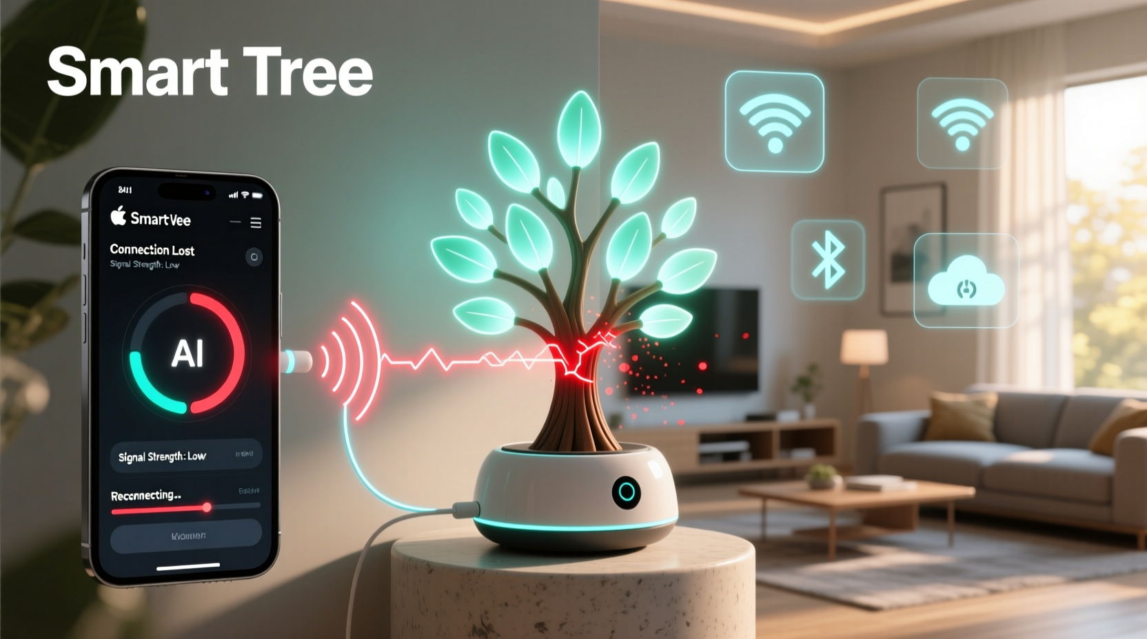 why does my smart tree keep disconnecting from the app troubleshooting