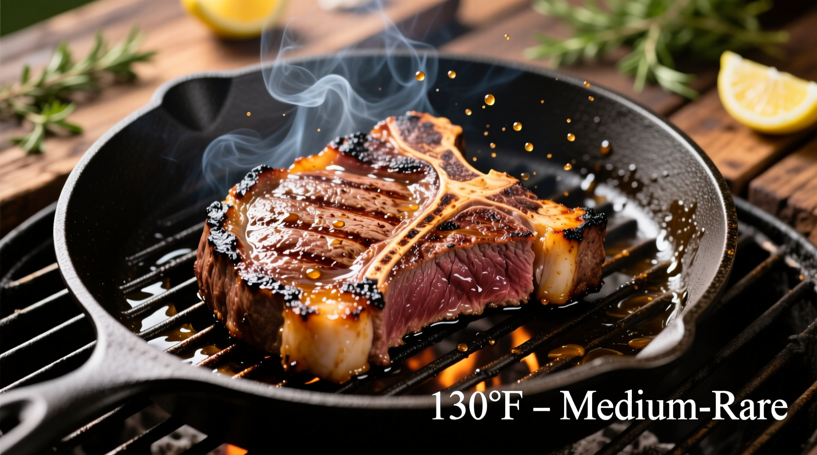 what temperature to cook steak on grill