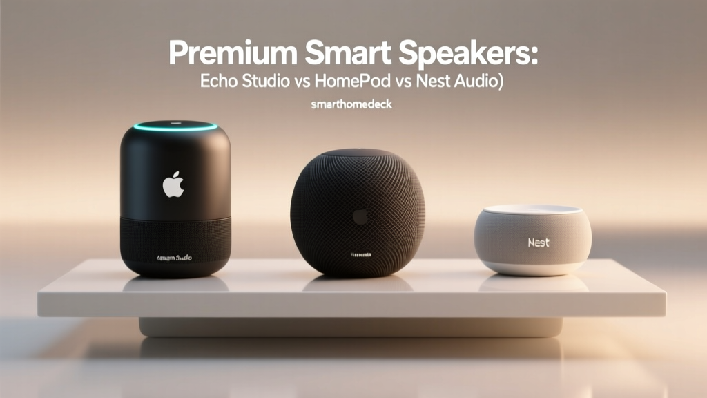 Premium Smart Speakers: Echo Studio vs HomePod vs Nest Audio