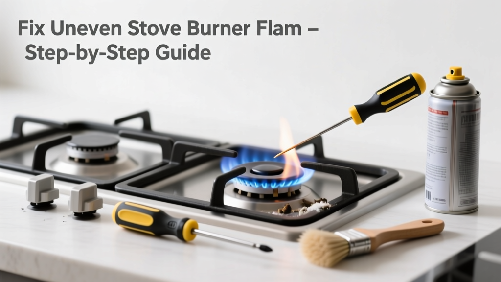 Fix Stove Burner Uneven Flame: DIY Repair Guide