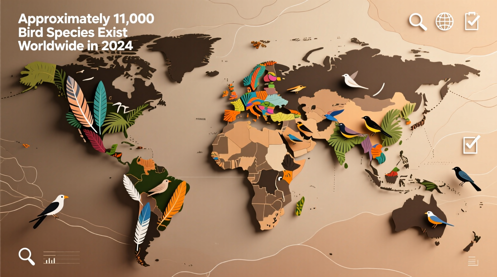 how many species of birds are there in the world