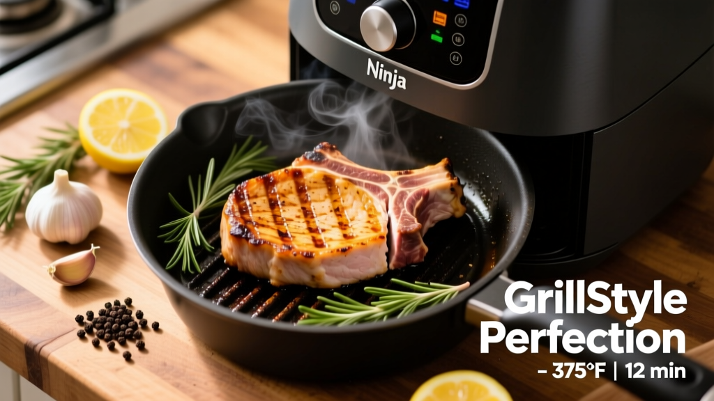 How to Air Fry Pork Chops Grill-Style in a Ninja Air Fryer