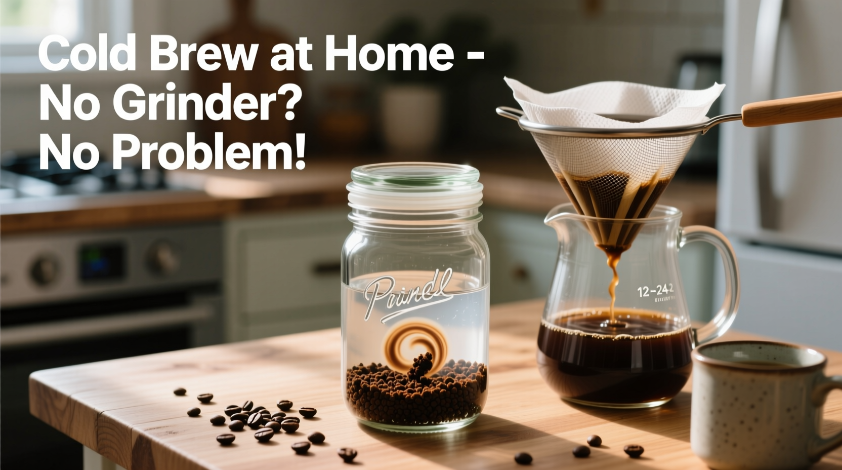 how to brew cold brew at home without fancy equipment cheap method that works