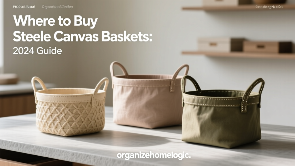 Where to Buy Steele Canvas Baskets: 2024 Guide