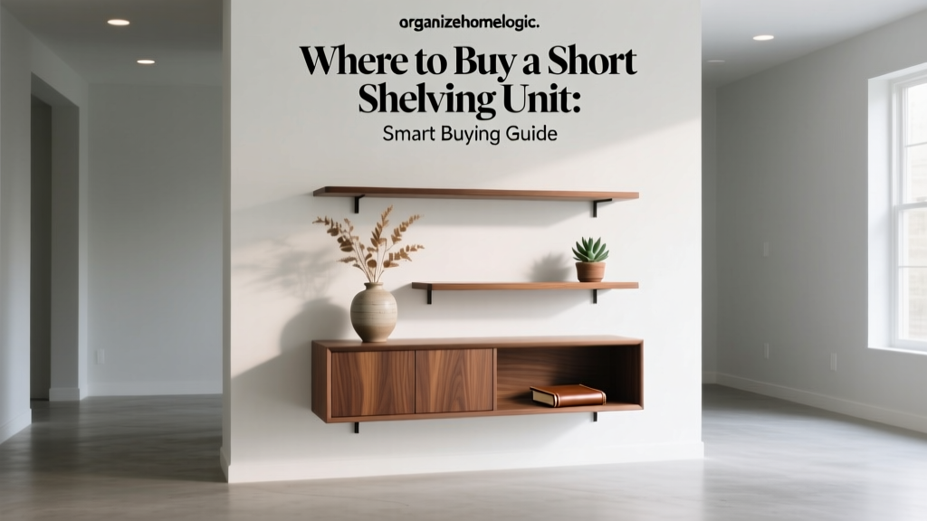 Where to Buy a Short Shelving Unit: Smart Buying Guide