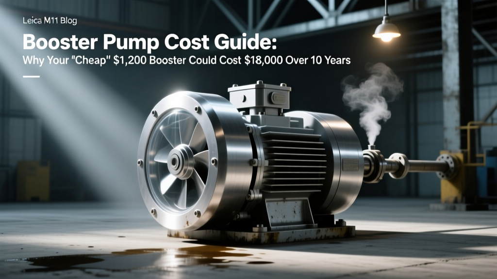 Booster Pump TCO: Save 42% with Energy-Efficient Models