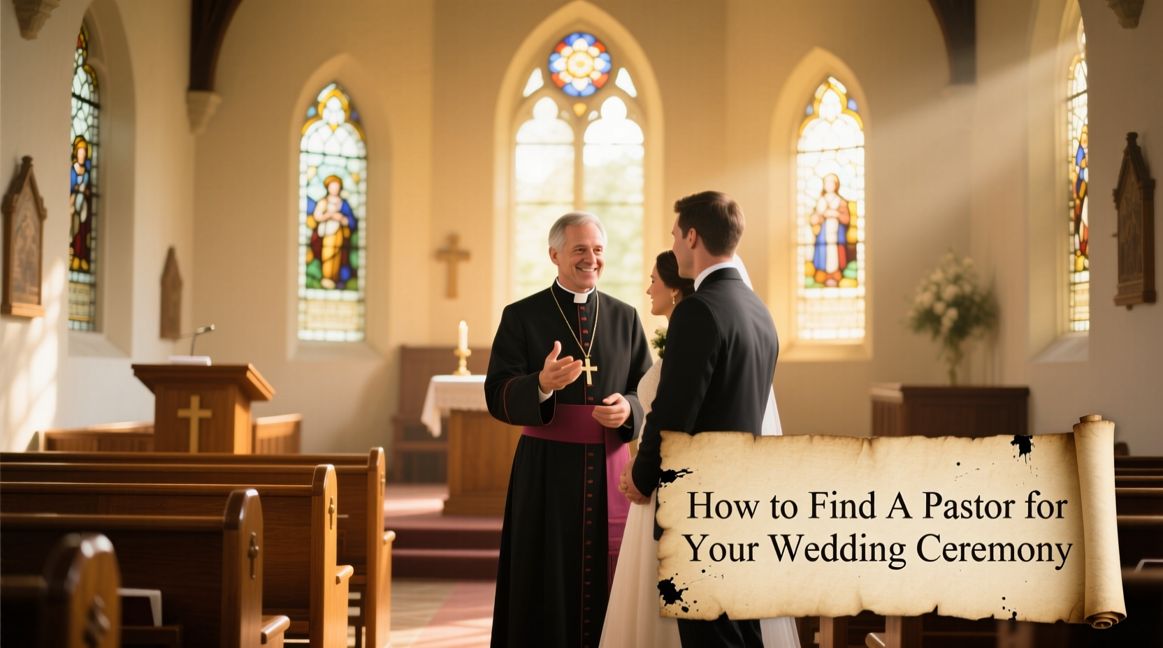 how to find a pastor for a wedding