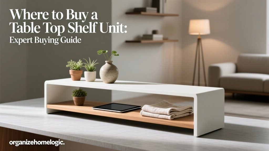 Where to Buy a Table Top Shelf Unit: Expert Buying Guide