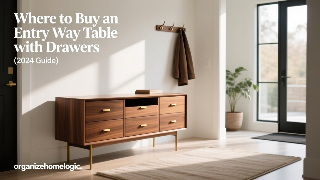 Where to Buy an Entry Way Table with Drawers (2024 Guide)