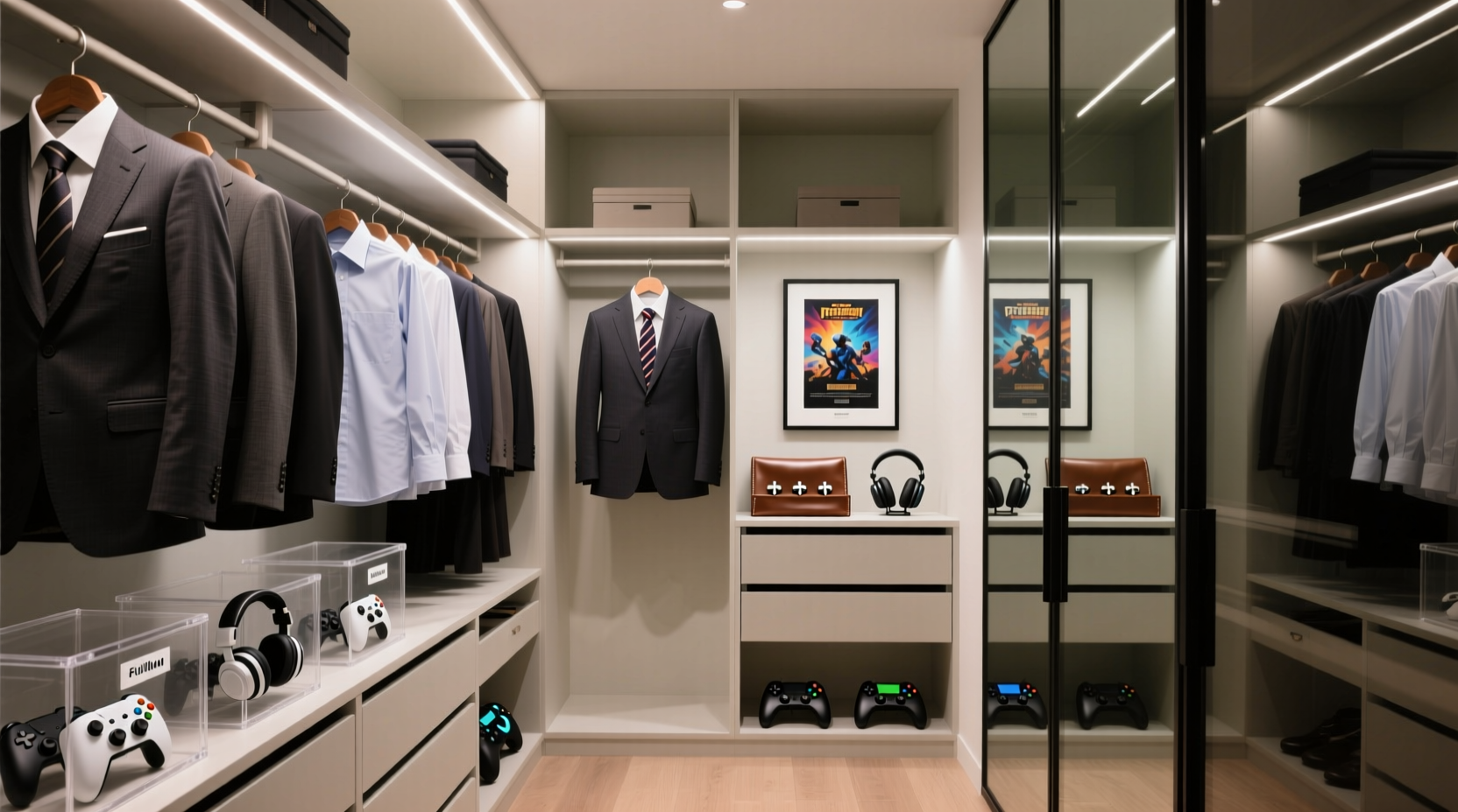 closet organization tips for formal wear gaming gear