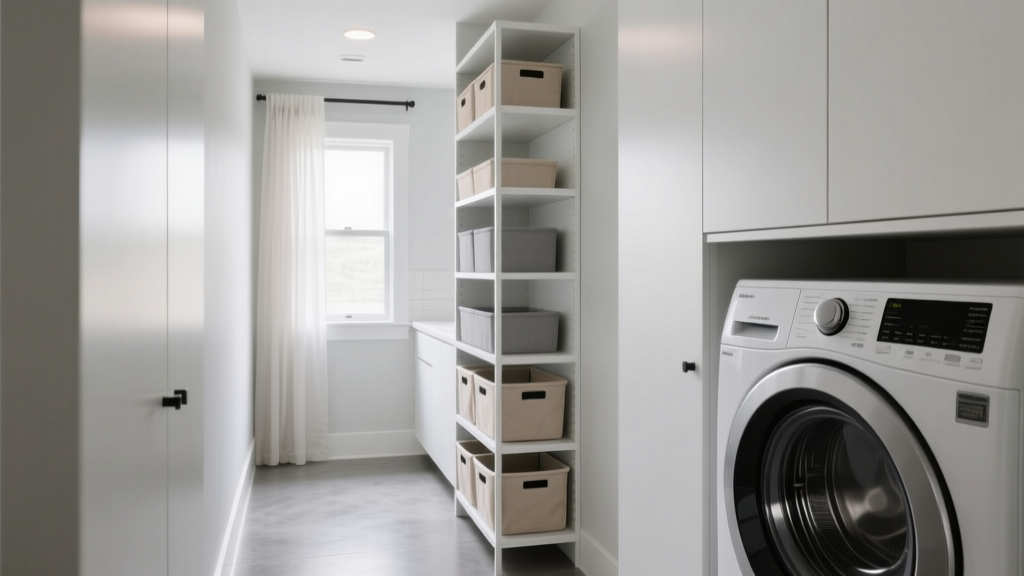 Best Tall Storage Shelf for Narrow Laundry Rooms