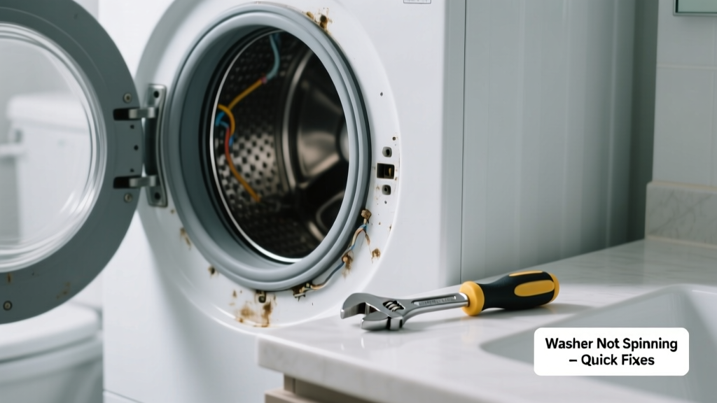 Washer Not Spinning in Bathroom: Quick Fixes