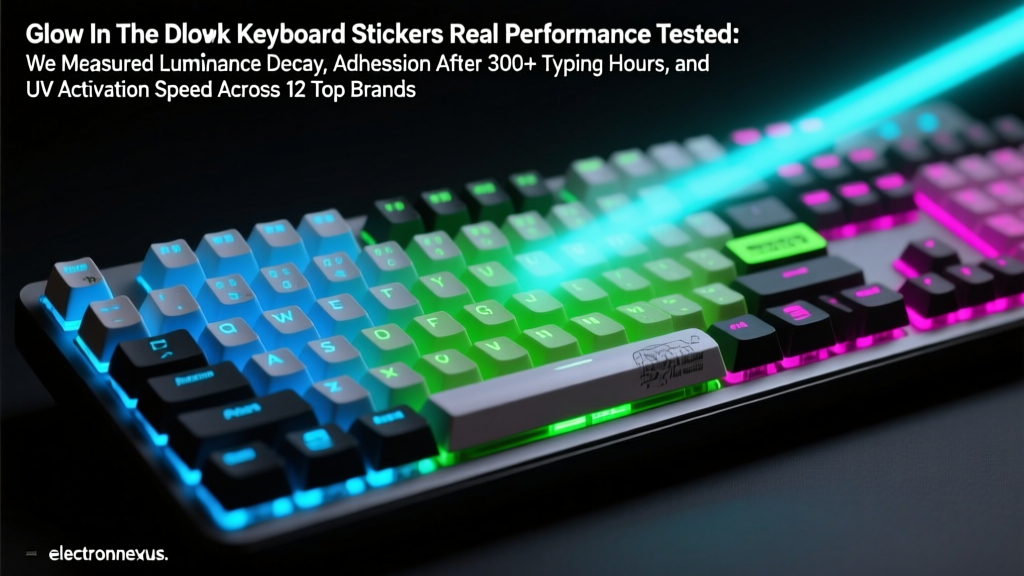 Glow In The Dark Keyboard Stickers Real Performance Tested: We Measured Luminance Decay, Adhesion After 300+ Typing Hours, and UV Activation Speed Across 12 Top Brands
