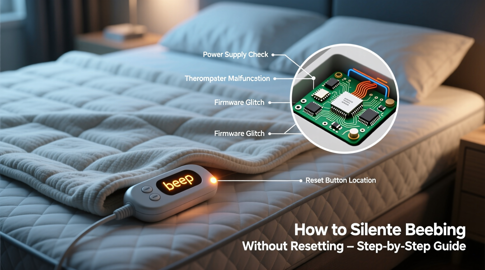 why does my electric blanket beep and how to silence it without resetting