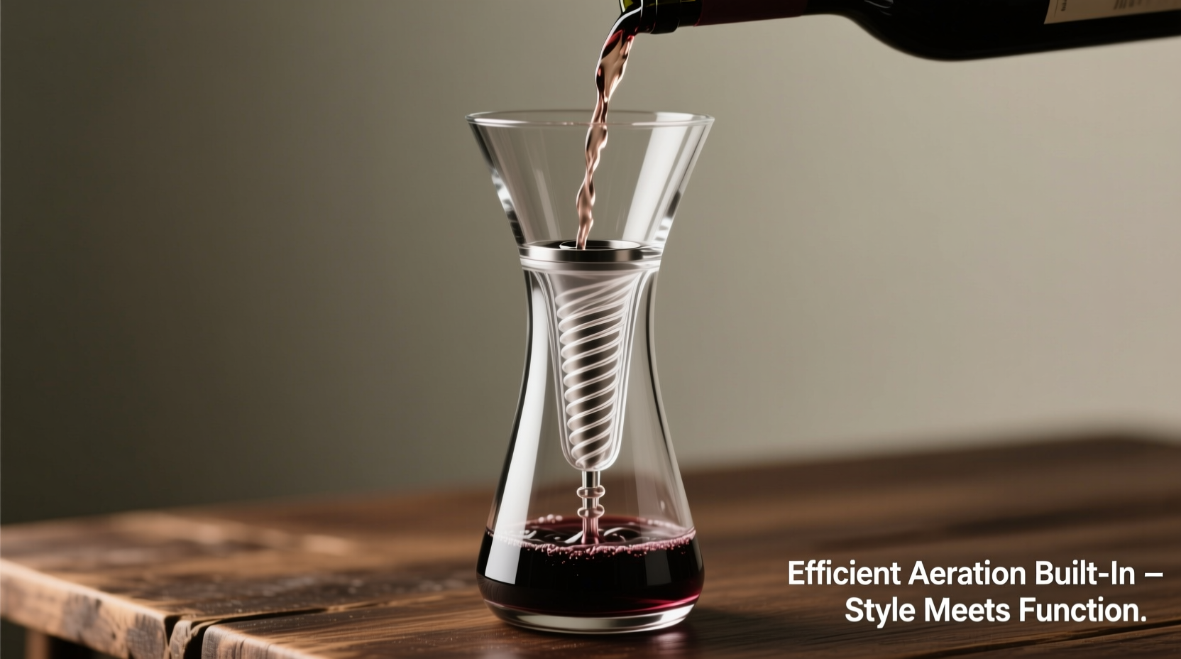 wine aerators built into glasses effective or just sleek design