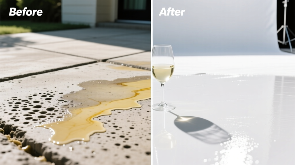 How to Remove White Wine from Concrete Surfaces