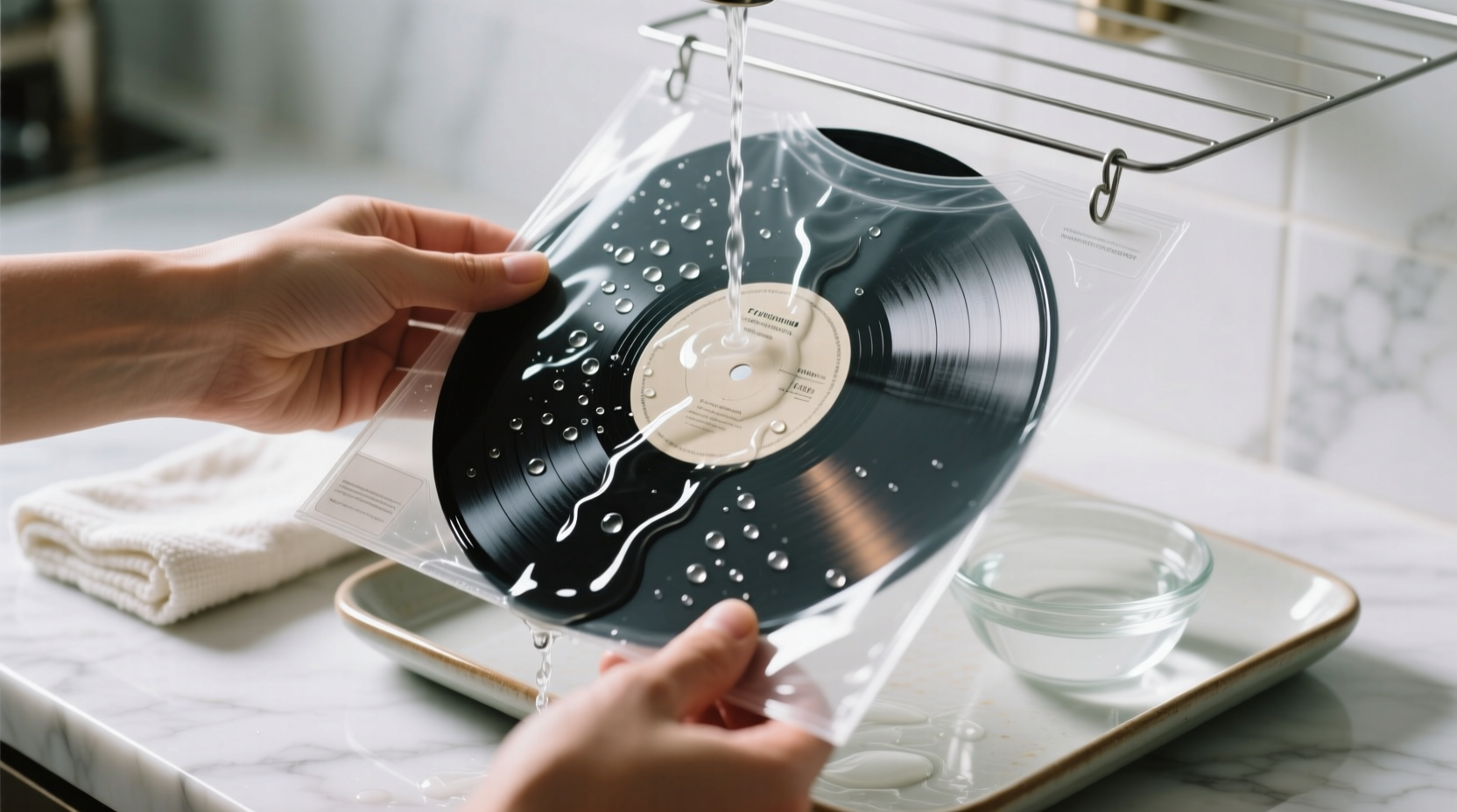 how to wash a vinyl record sleeve safely