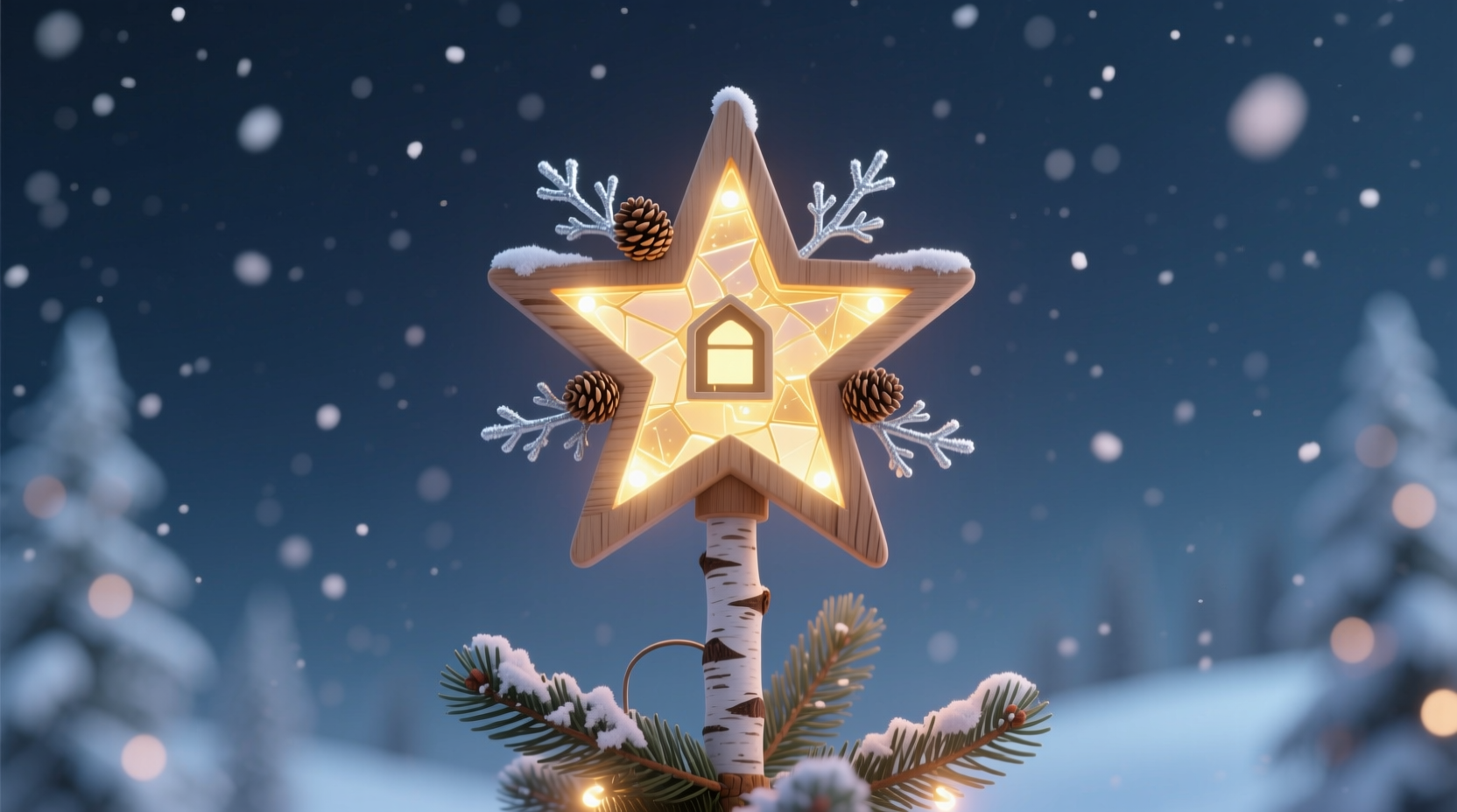 how to make a lighted christmas tree topper without electrical risk