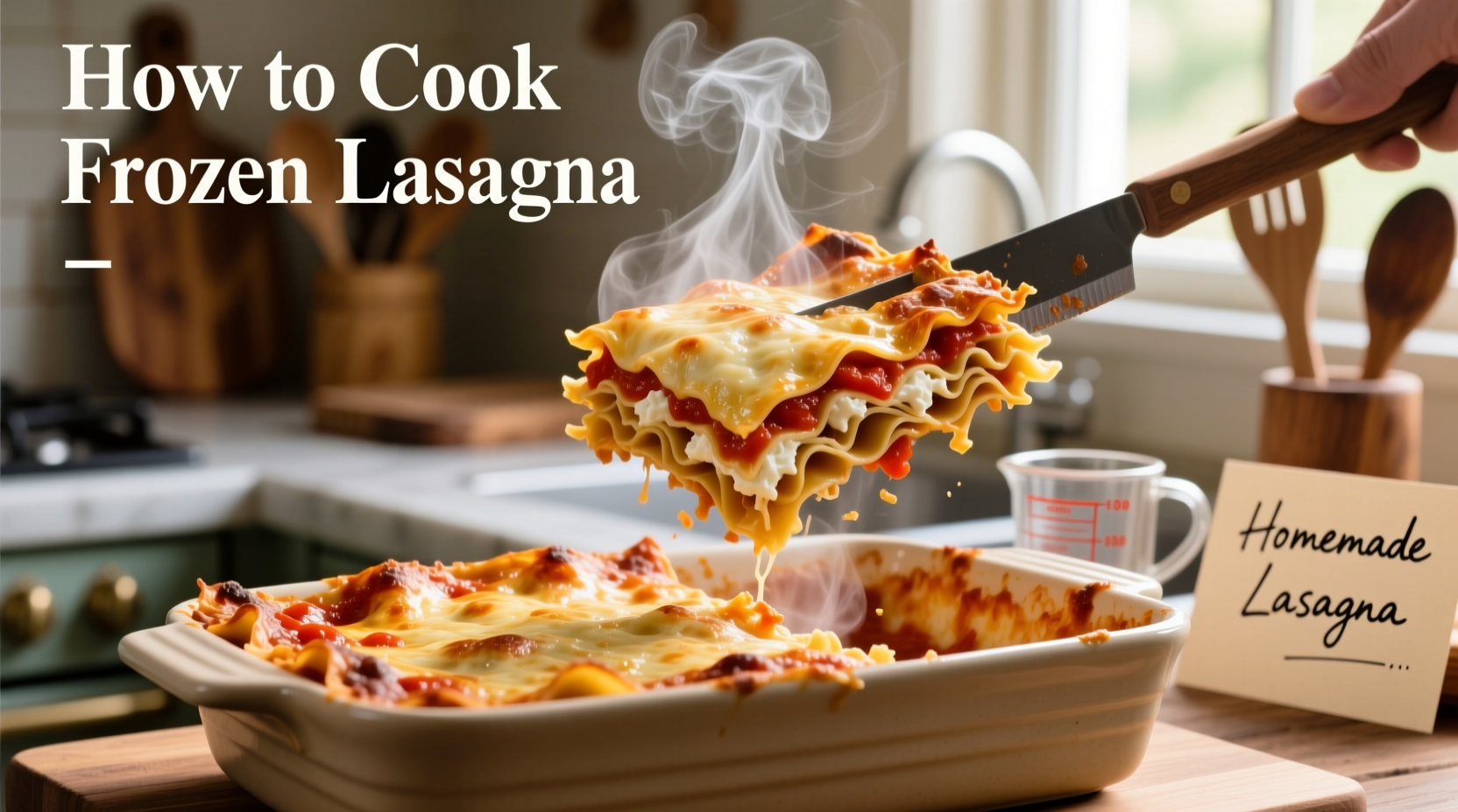 how to cook frozen lasagna