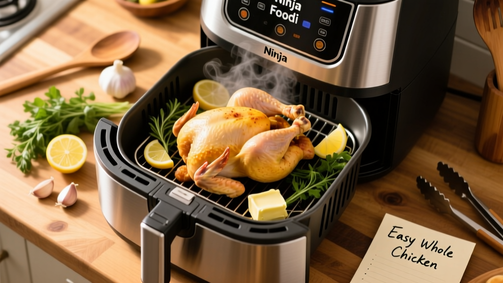 How to Cook Whole Chicken in Ninja Foodi Grill (Easy!)