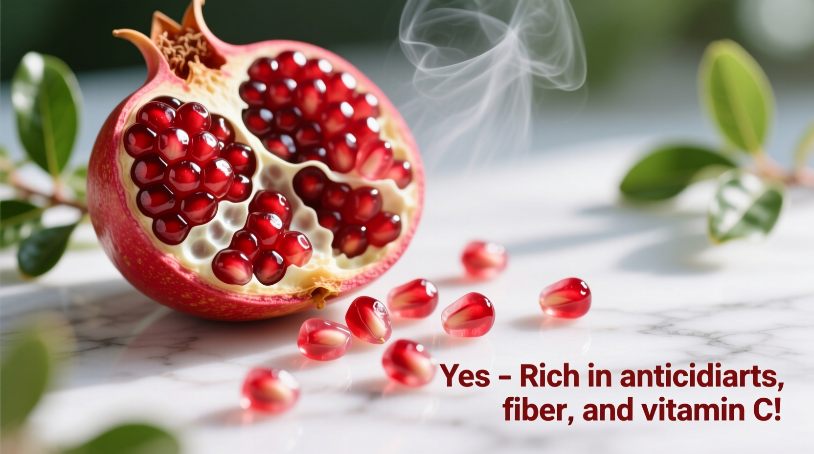 is it ok to eat pomegranate seeds