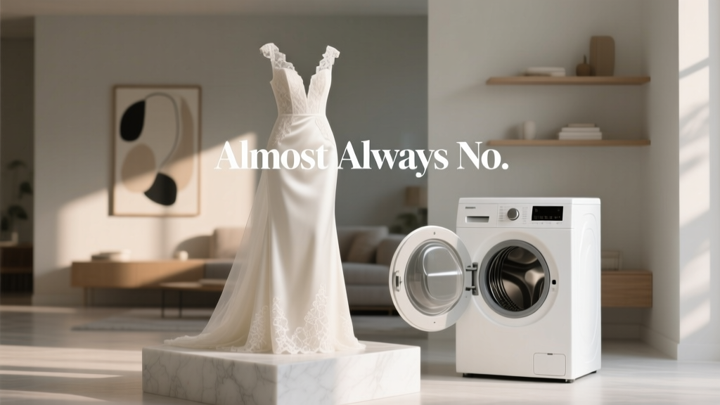 Wedding Dress Washing Machine: What to Do Instead