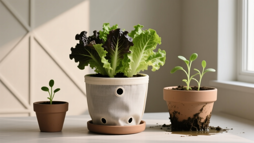 Indoor Lettuce Planter Size: Depth, Width, Material