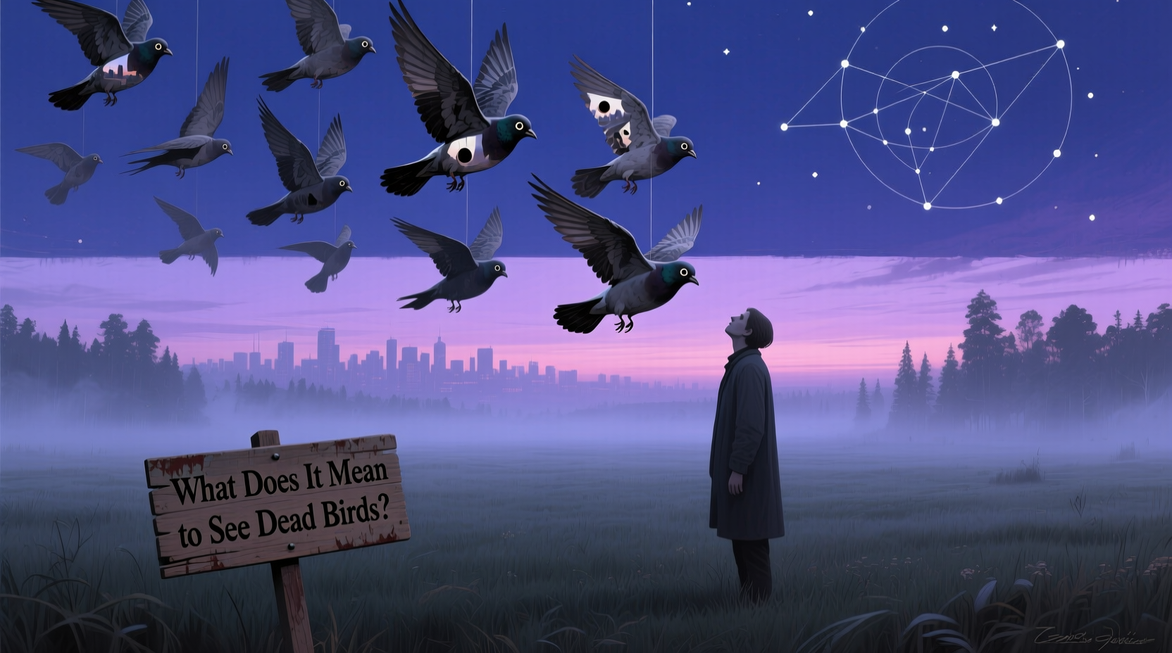 what does it mean to see dead birds