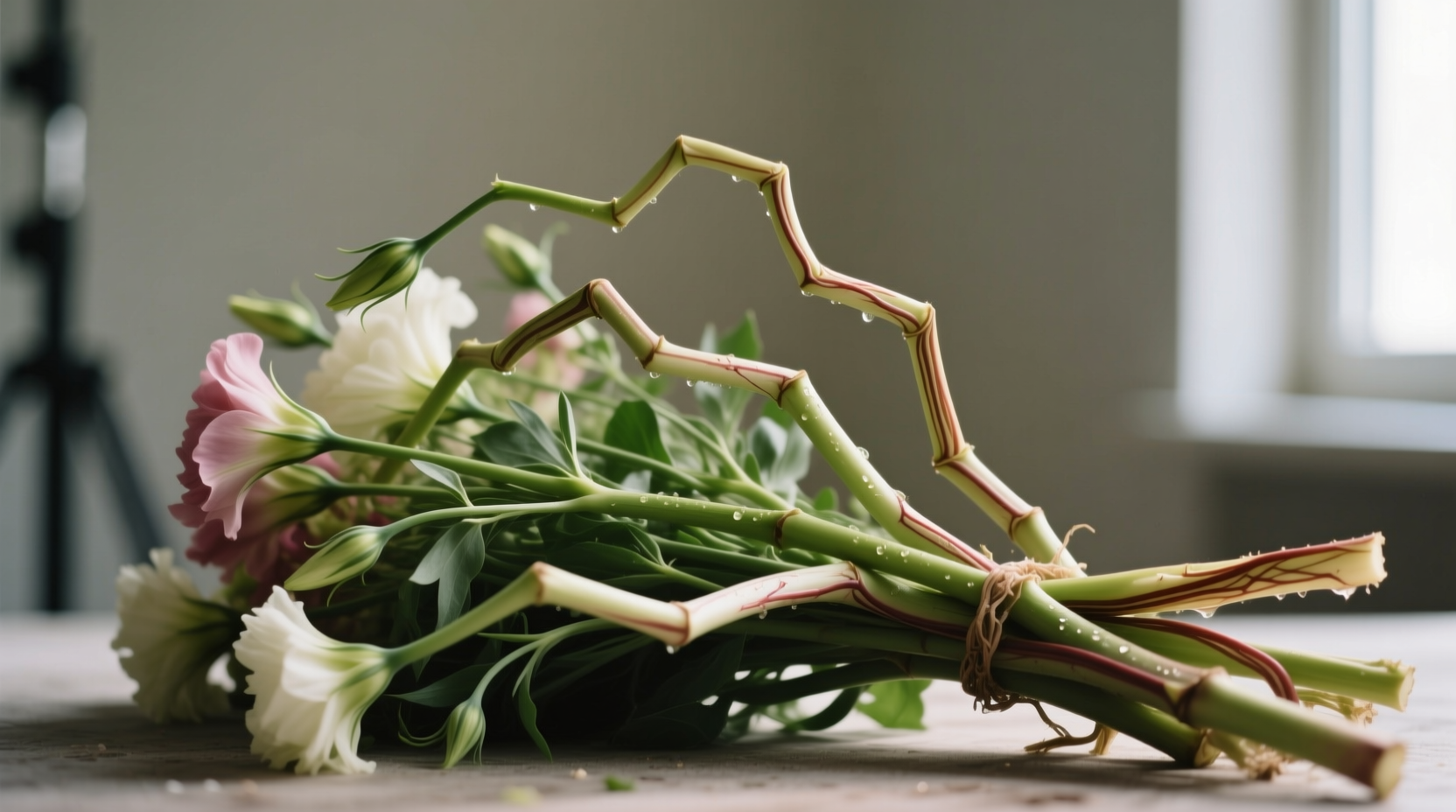 why your flower stems have gone crooked and how to str