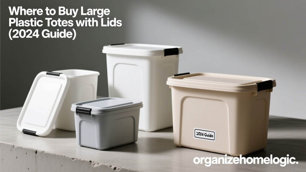 Where to Buy Large Plastic Totes with Lids (2024 Guide)