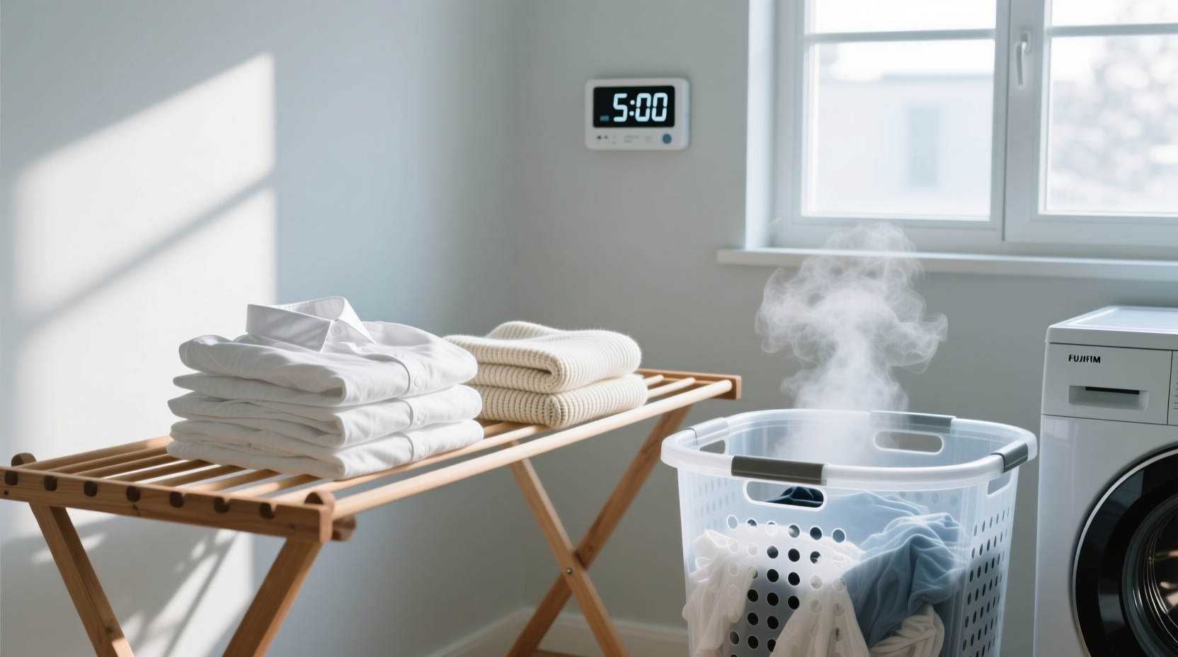 folding laundry warm wrinkle fix or mold risk
