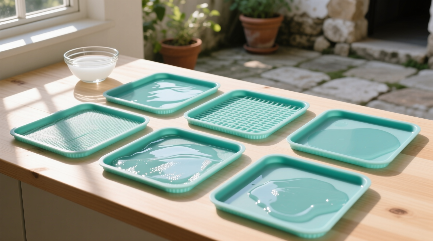 eco friendly cleaning deep clean silicone drying mat