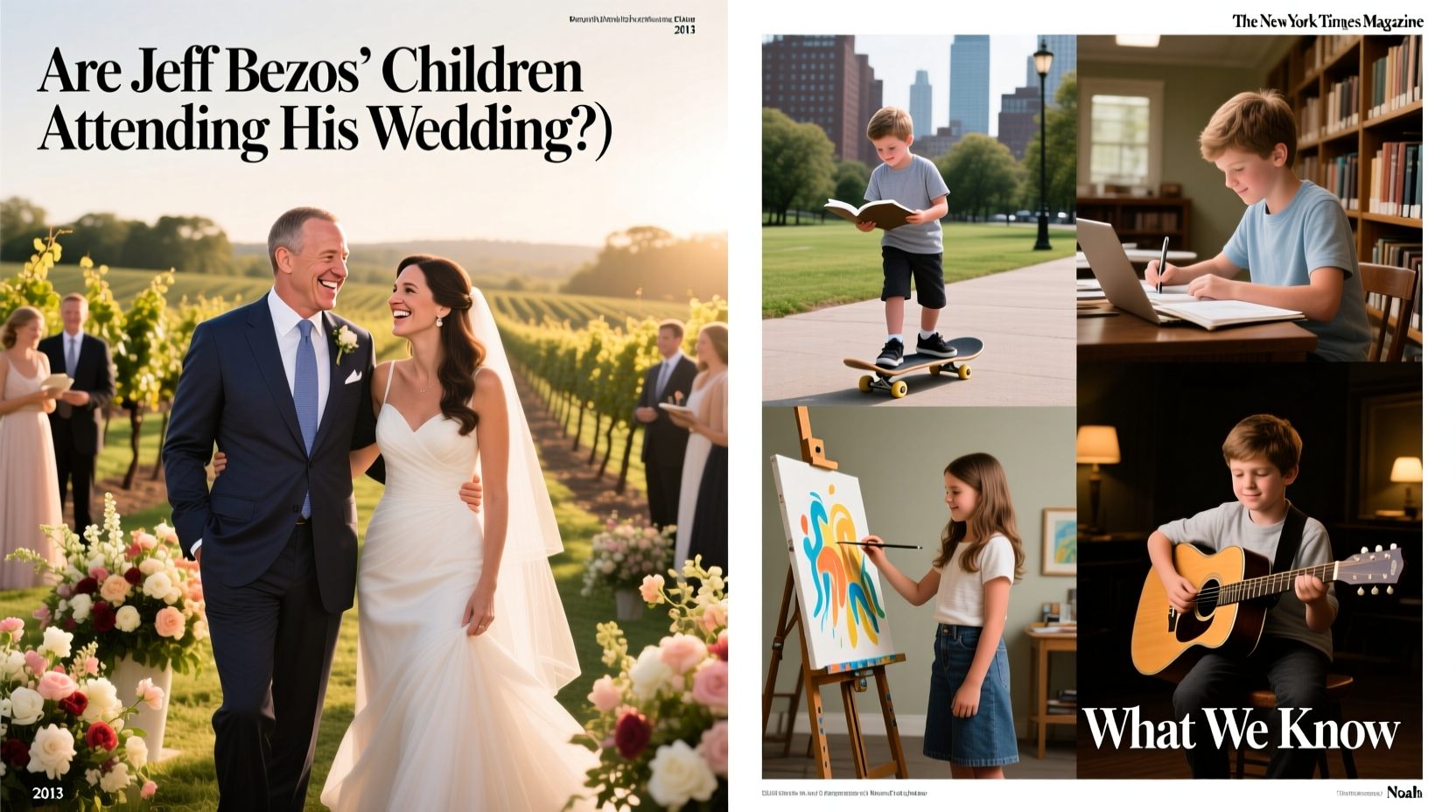 are jeff bezos children attending his wedding