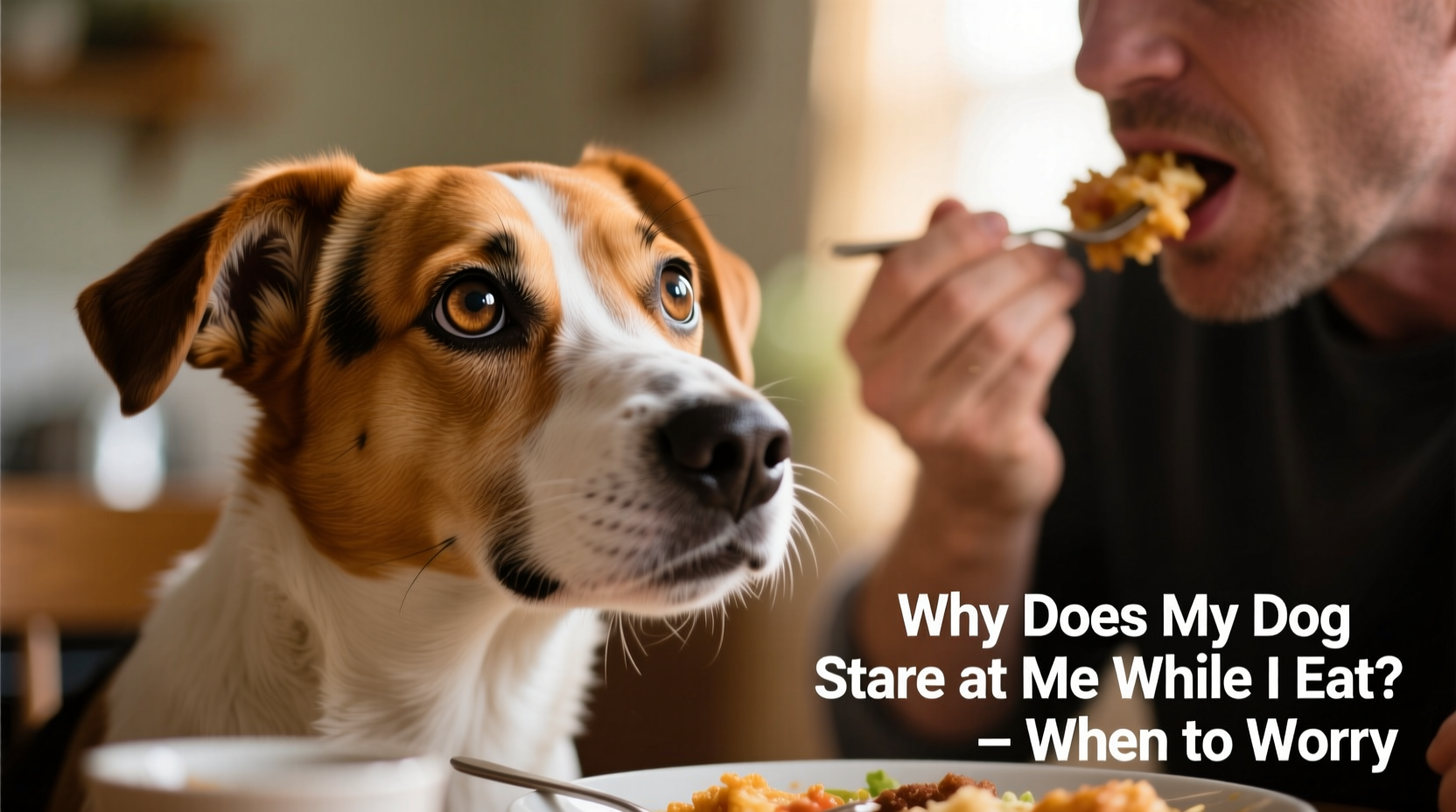 why does my dog stare at me while i eat what it means and when to worry
