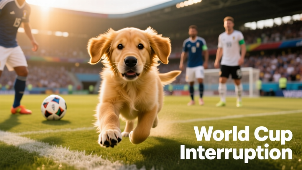 Pup on the Pitch! Watch This Doggo Interrupt an International Soccer Match To Get Some Good Belly Rubs