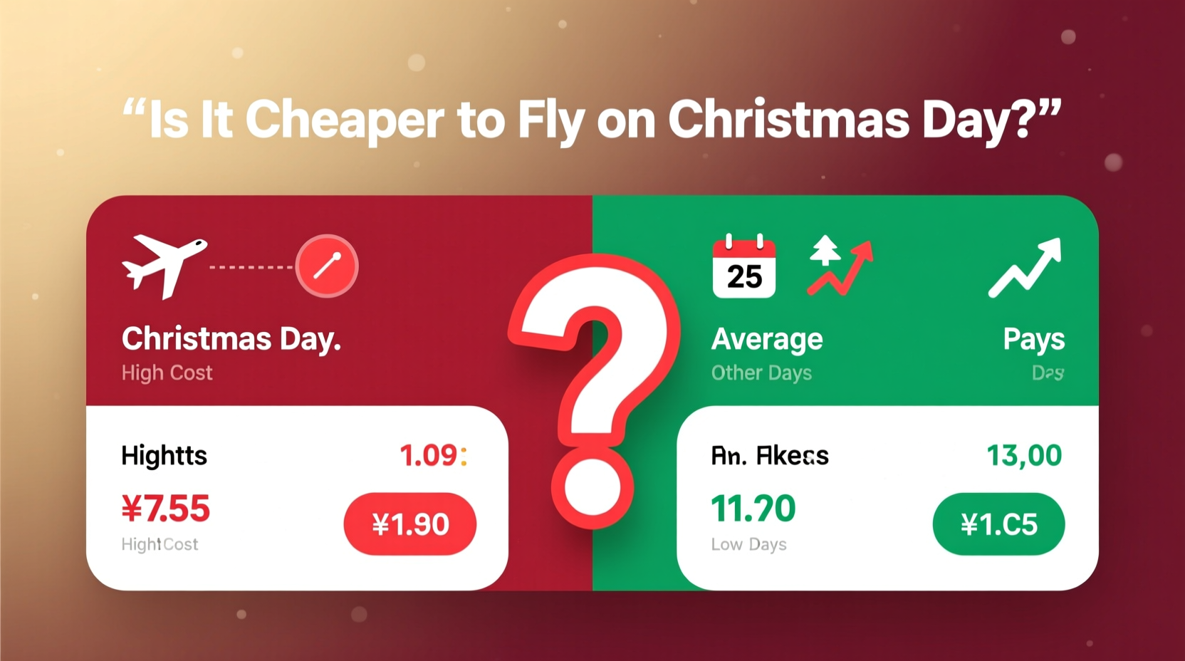 is it cheaper to fly on christmas day