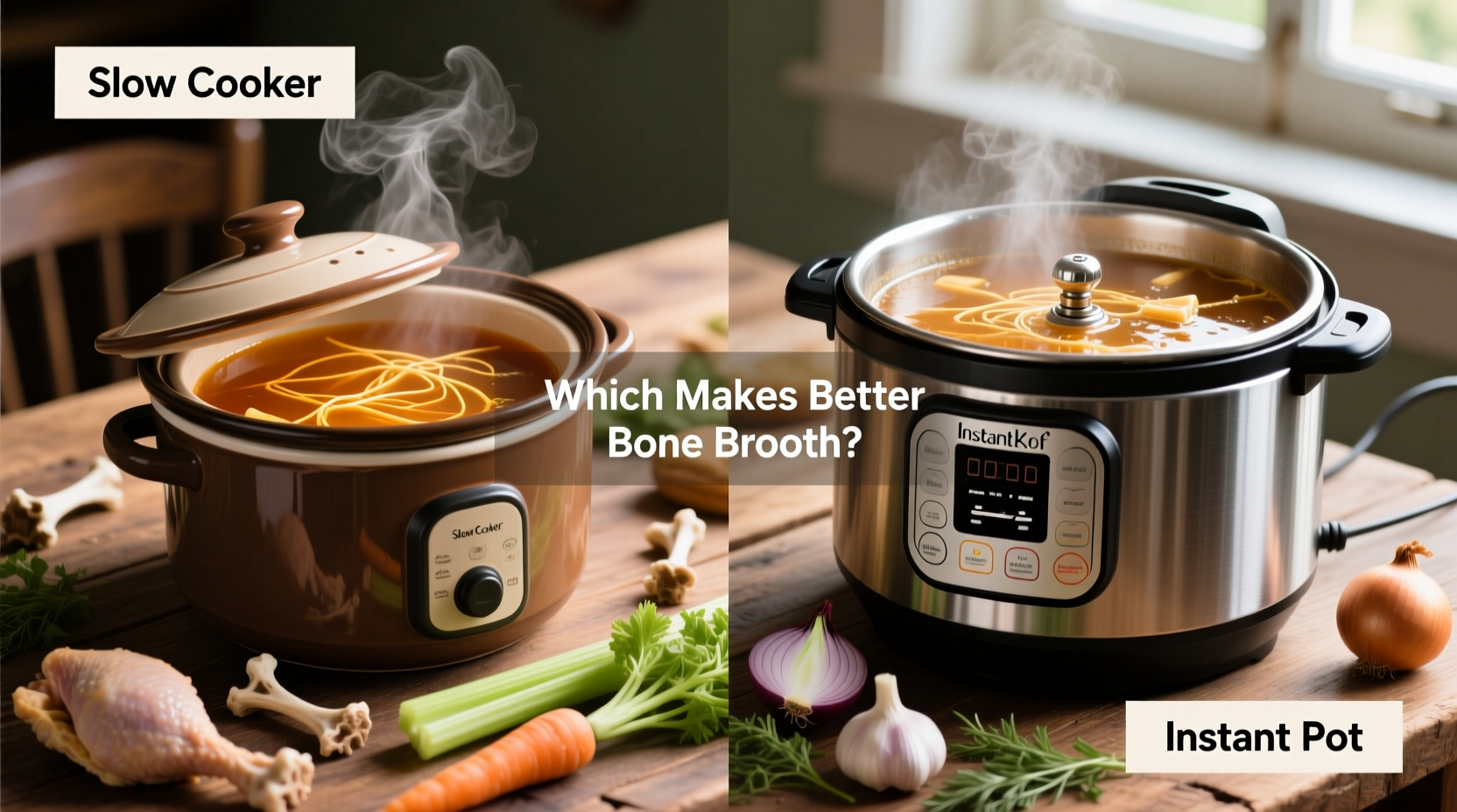 slow cooker vs instant pot which makes better bone broth