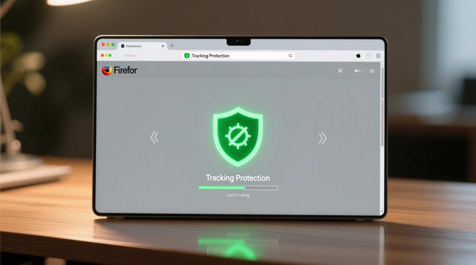 turn on tracking protection in firefox to make pages lo