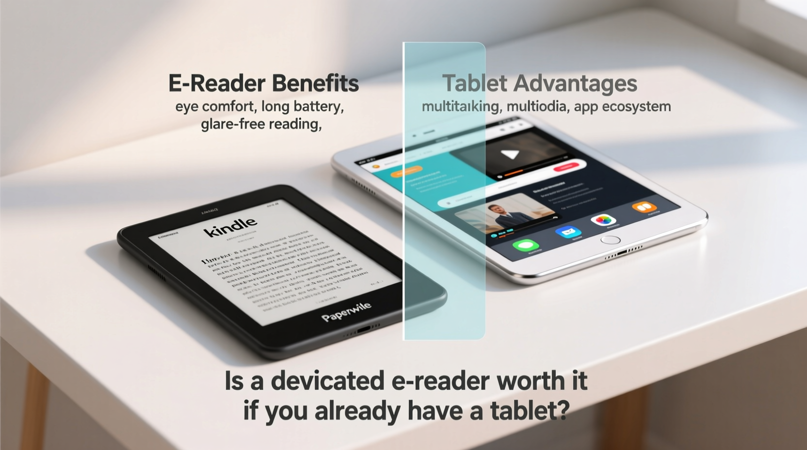 kindle paperwhite vs ipad mini is an e reader worth it if you have a tablet