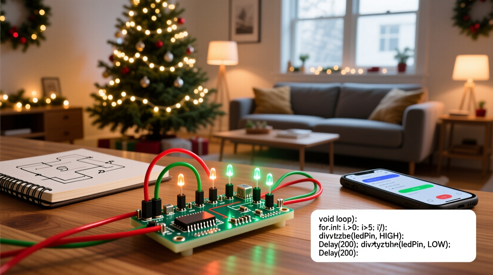 how do you make christmas lights flash