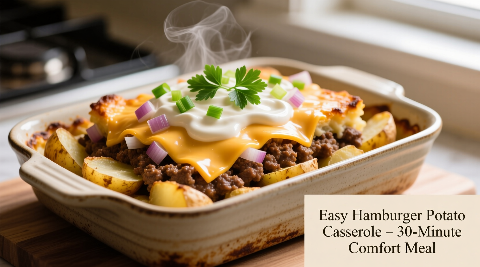 easy hamburger potato casserole