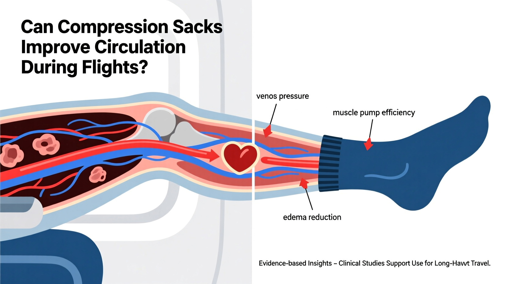 can wearing compression socks really improve circulation during flights