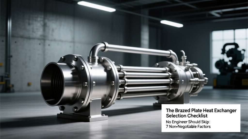 Brazed Plate Heat Exchanger Selection Checklist