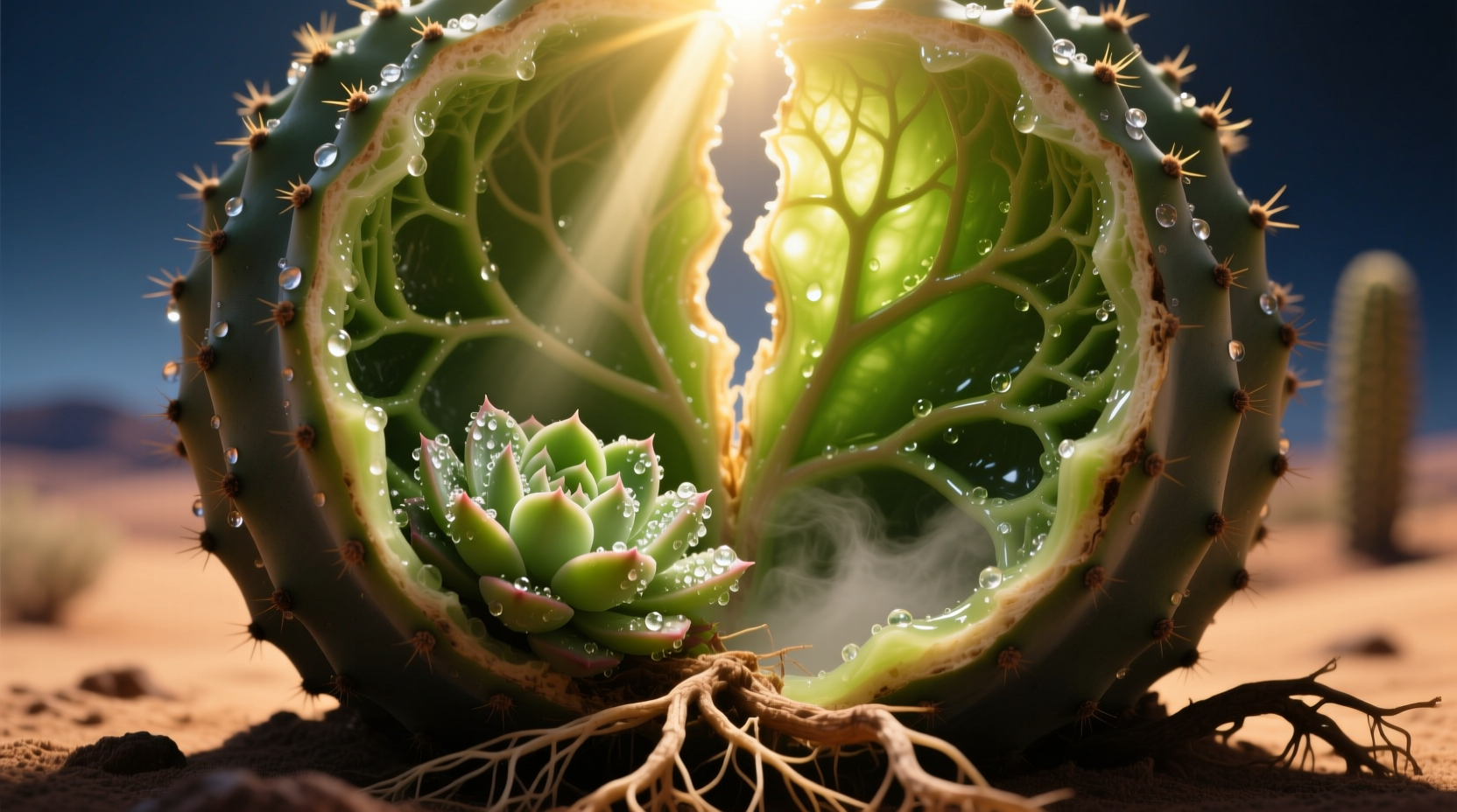 inside of a cactus