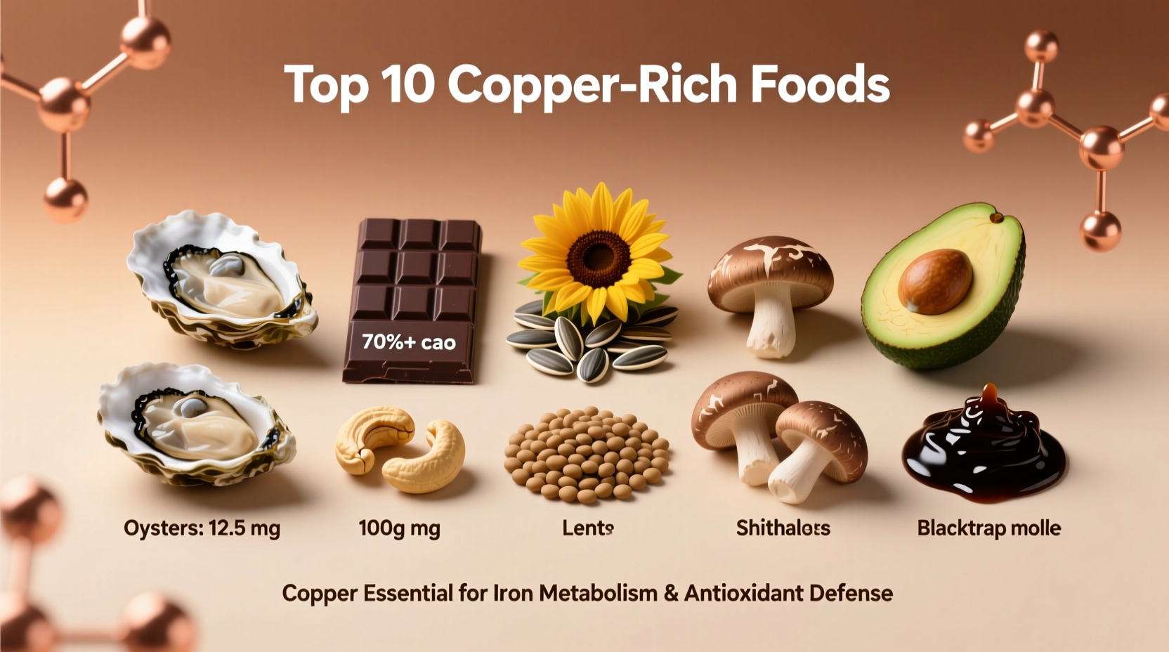 what foods are high in copper