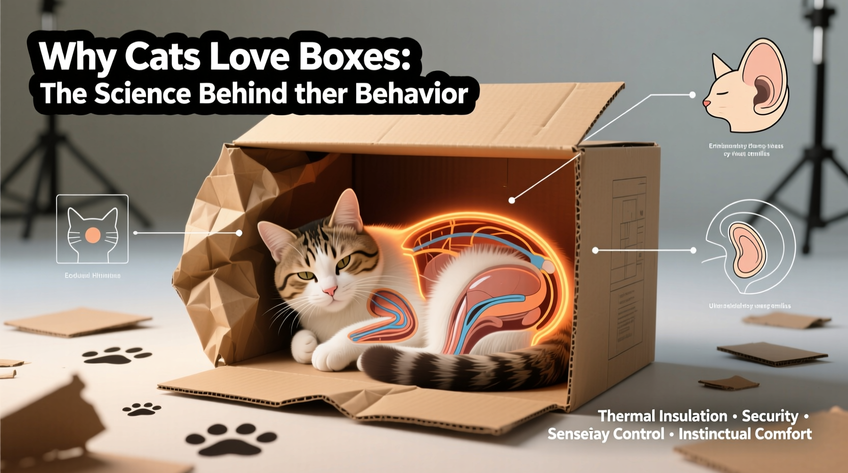 why does my cat sleep in cardboard boxes science behind the quirky habit