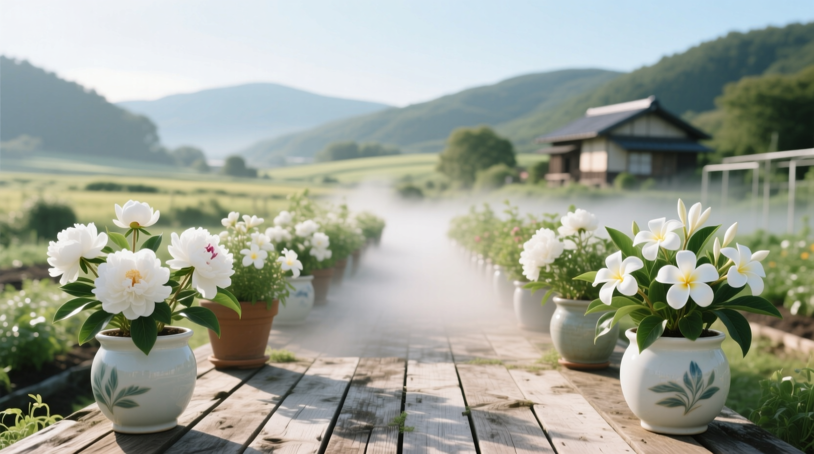 white flower farm planters